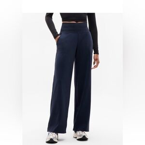 Athleta NWT Venice Navy/Black Colorblock Wide Leg Pant Size S